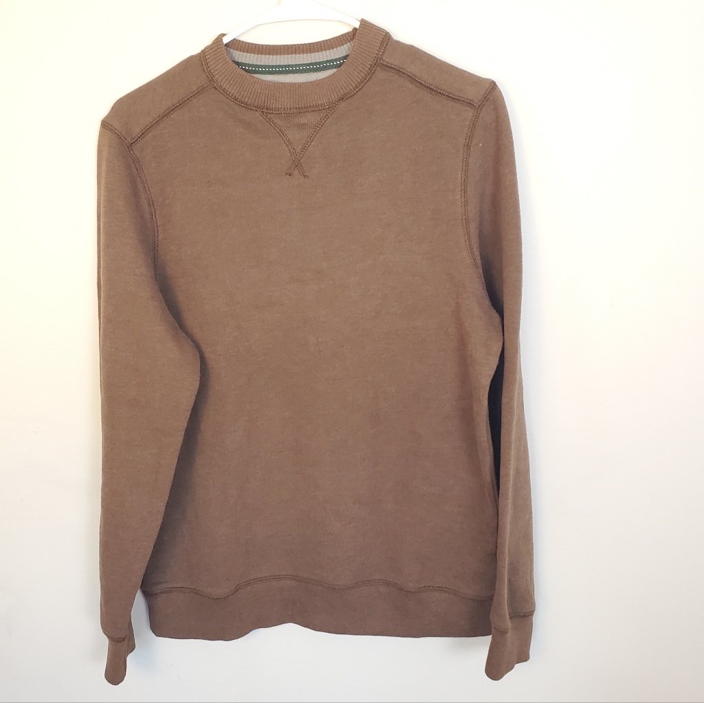 GH Bass  Co Mens Sweatshirt Brown Size Small